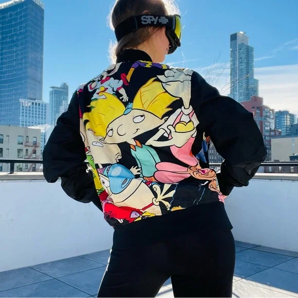 MENS MEMBERS ONLY NICKELODEON BOMBER JACKET Women - Picture 8 of 16